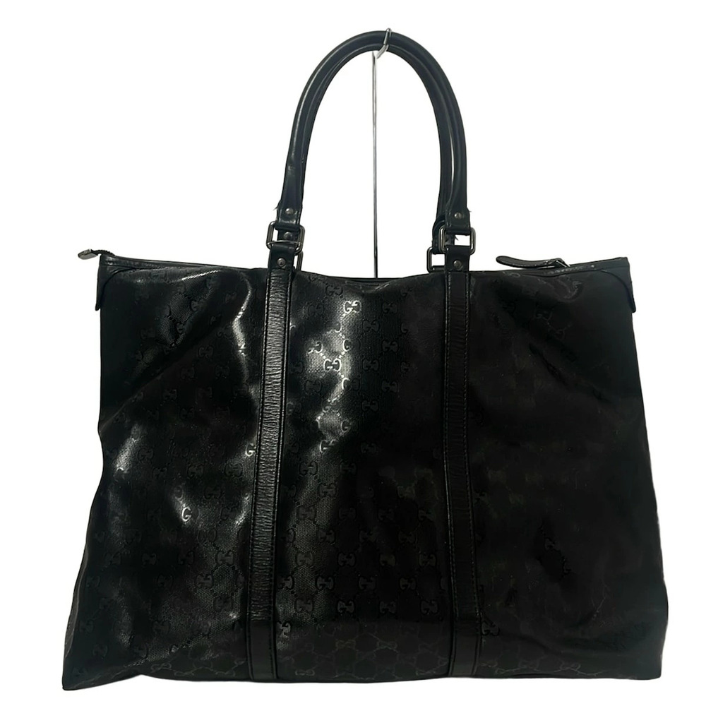 GUCCI Imprime Handbag Black Leather - Picture 3 of 7